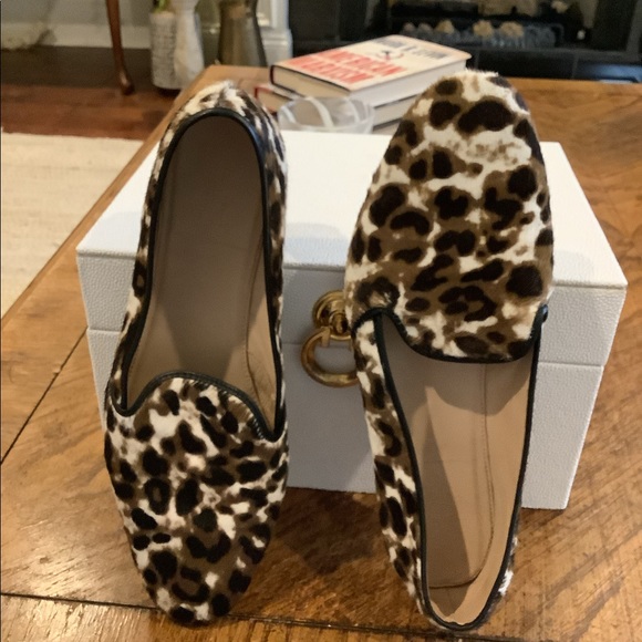 J. Crew Leopard Calf Hair Flats - Picture 1 of 12